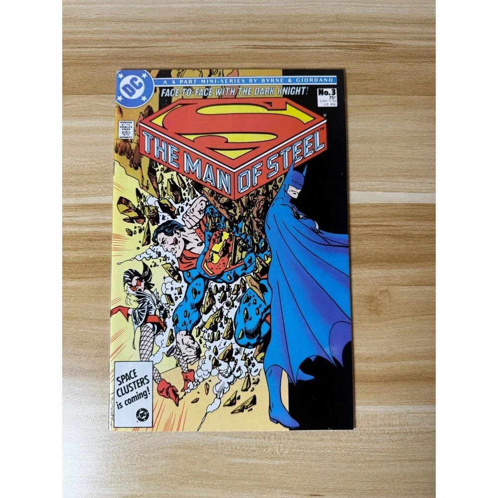Superman Man of Steel #3 DC Comics Byrne Giordano Batman Crossover 1986